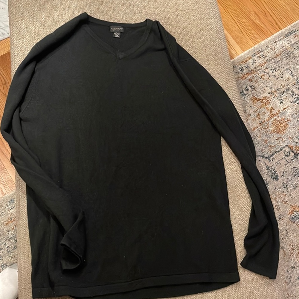 Reunion Menswear. Black knit sweater. Great condition